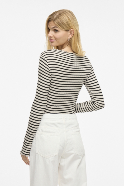 Vila virika l/s funnel neck top - noos